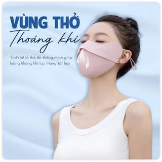 Khẩu Trang Che Gò Má Chống Nắng | Vải Nhẹ Thoáng | Co Giãn Dễ Đeo | Không Bí | Dùng Hằng Ngày