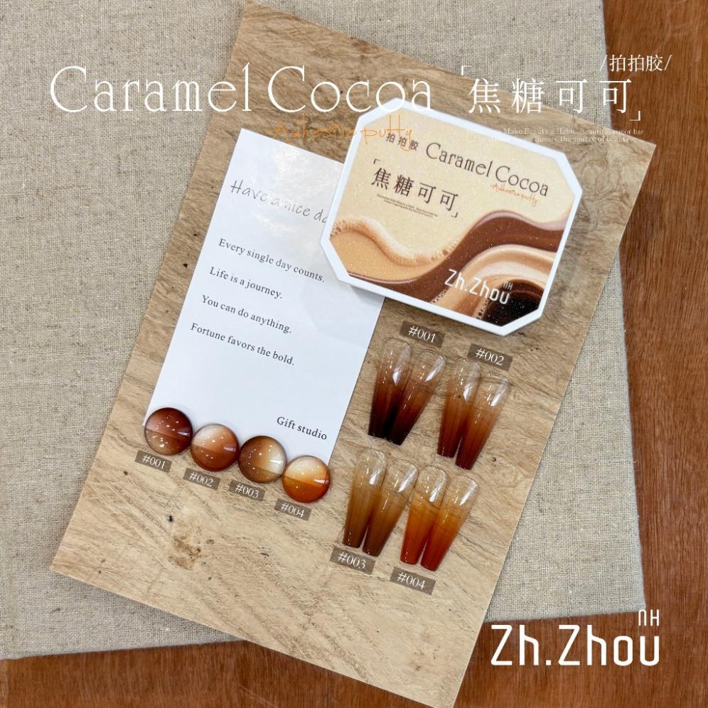 Gel dặm omber tone hổ phách, dặm omber tone nâu caramel cao cấp, dặm omber zhou cao cấp