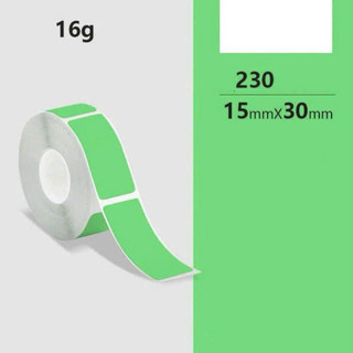 Giấy in tem nhãn màu NIIMBOT 15x30mm – 230 tem/cuộn – Sticker in nhiệt không cần mực, chống nước, nhiều màu sắc