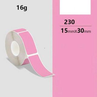 Giấy in tem nhãn màu NIIMBOT 15x30mm – 230 tem/cuộn – Sticker in nhiệt không cần mực, chống nước, nhiều màu sắc