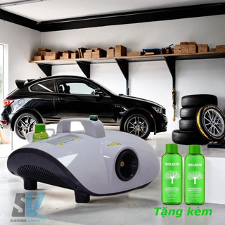 Máy Xông Khói Khử Mùi, Khử Khuẩn Xe Ô Tô Bằng Công Nghệ NaNo hiện đại [ tặng kèm dung dịch nano ]