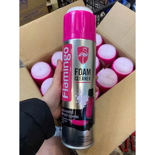 [Hỏa Tốc HCM] Chai Xịt Bọt Tuyết Vệ Sinh Nội Thất Ô Tô,  Ghế Da Flamingo F002 - 650ml Chính Hãng