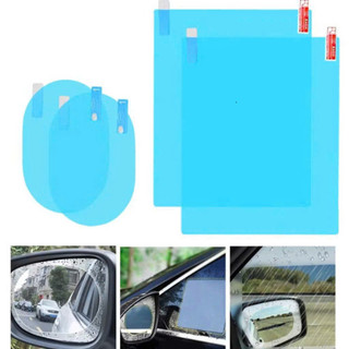 [Hỏa Tốc HCM] Bộ 4 Miếng Dán Chống Bám Nước, Giảm Chói Cho Gương Chiếu Hậu Và Kính Xe Ô Tô
