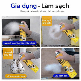 [Hỏa Tốc HCM] Chai Xịt Bọt Tuyết Vệ Sinh Nội Thất 300ml Cho Ô Tô & Gia Đình