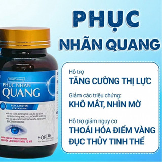 [COMBO 5 Tặng 2]Viên Uống Phục Nhãn Quang - Hỗ Trợ Cải Thiện Thị Lực Cho Người Cận Thị, Người Lớn Tuổi, Dân Văn Phòng