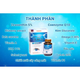 Viên Uống Bổ Mắt Phục Nhãn Quang - Hỗ Trợ Giảm Khô Mắt, Nhức Mỏi, Bảo Vệ Thị Lực Trước Ánh Sáng Xanh Chính Hãng