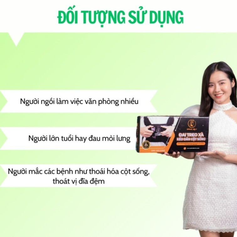 Đai lưng cột sống, đai treo xà đơn Spinal Belt hỗ trợ kéo giãn cột sống, nắn chỉnh cột sống