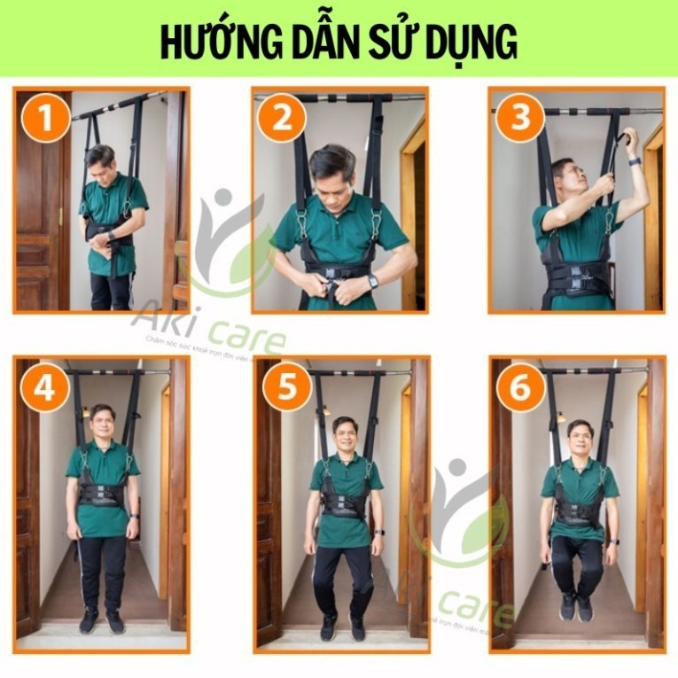 Đai lưng cột sống, đai treo xà đơn Spinal Belt hỗ trợ kéo giãn cột sống, nắn chỉnh cột sống