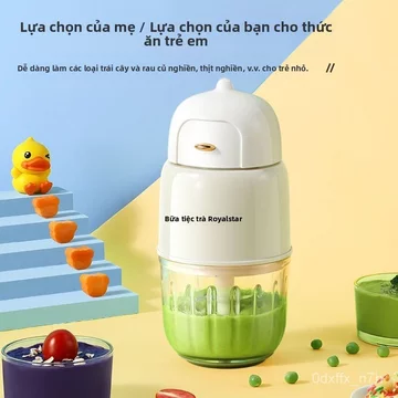 Máy xay thức ăn trẻ em Royalstar mini đa chức năng gia dụng, máy xay nhuyễn điện, máy xay bột gạo, máy xay thịt.