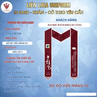 IN THEO YÊU CẦU SASH TỐT NGHIỆP ĐẠI HỌC BÁCH KHOA