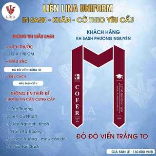 IN SASH TỐT NGHIỆP THEO YÊU CẦU