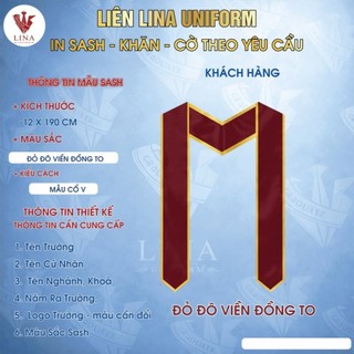IN SASH TỐT NGHIỆP THEO YÊU CẦU