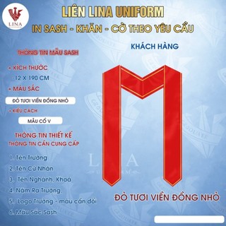 IN THEO YÊU CẦU SASH TỐT NGHIỆP TP HCM