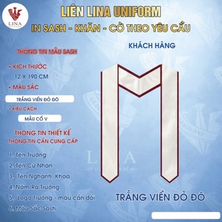 IN THEO YÊU CẦU SASH TỐT NGHIỆP TP HCM