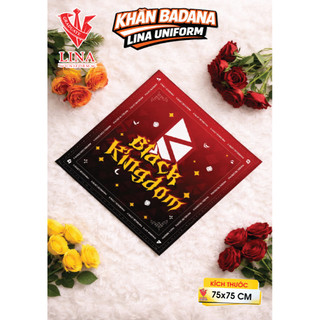 in Khăn Bandana theo yêu cầu | Vải lụa latin | Số Lượng Ít