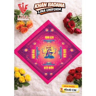 IN KHĂN BADANA  THEO YÊU CẦU SIZE 60X60, 70X70, 55X55