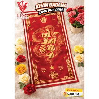IN KHĂN BADANA  THEO YÊU CẦU SIZE 60X60, 70X70, 55X55