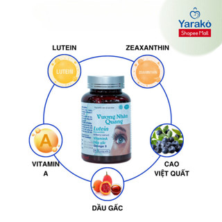 Viên Uống Bổ Mắt Vương Nhãn Quang - Hỗ Trợ Tăng Cường Thị Lực, Giảm Mỏi Mắt Cho Trẻ Em & Người Lớn - Hộp 30 Viên