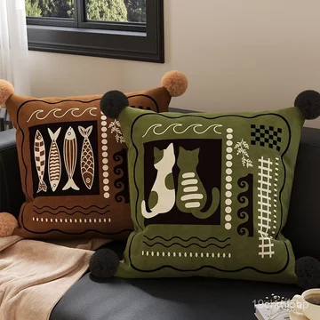 Gối tựa sofa, gối ôm, gối ngủ, vỏ gối, gối tựa lưng cho cửa sổ phòng ngủ, có kèm ruột gối, có thể tháo rời và giặt được.