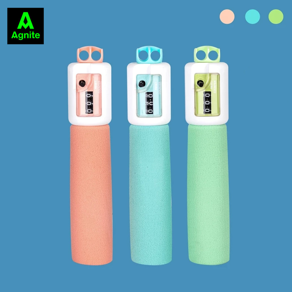 Dây nhảy đếm số điện tử 3trong1 chính hãng Agnite, đếm vòng, đo calo, thời gian, siêu bền, thiết kế thời thượng