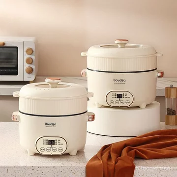 Chảo điện, nồi hấp điện đa năng, hẹn giờ lập trình, nồi nấu, nồi điện mini ký túc xá, nồi nấu điện, nồi lẩu, nồi cơm điệ