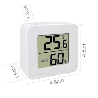 Máy Đo Nhiệt Độ Độ Ẩm Phòng Ngủ Nhiệt Ẩm Kế Treo Tường Mini Tiện Lợi Bảo Vệ Sức Khỏe Cho Bé