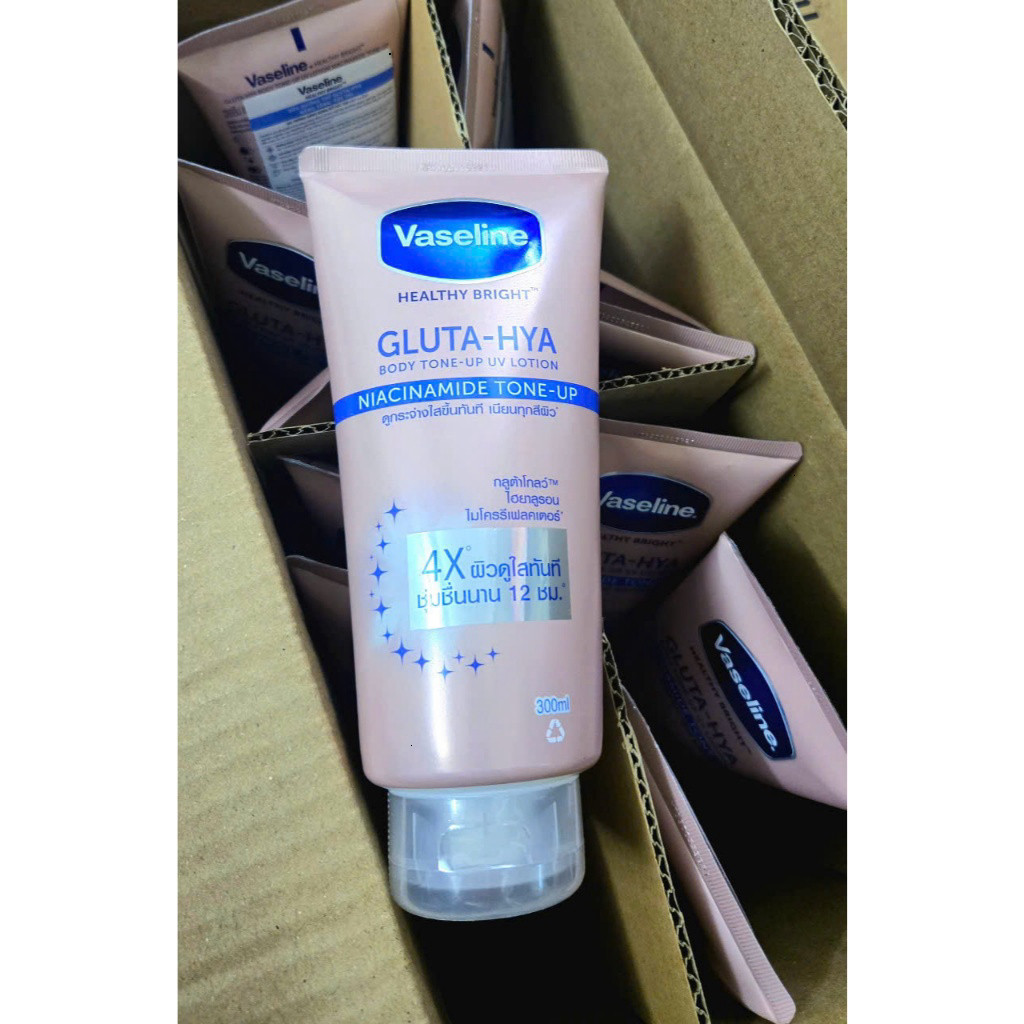 [Chính Hãng] Dưỡng Thể Trắng Da Vaseline 4X Gluta-HYA 300ml Thái Lan - 1 Tuýp