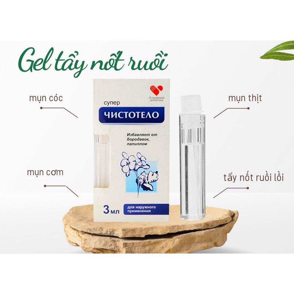 [Chính Hãng] Tẩy Nốt Ruồi, Mụn Thịt, Mụn Cơm, Mụn Cóc....Nga - 1 Lọ