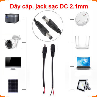 [Ưu đãi] Jack nguồn dc 5.5x2.1 - Đực / Cái 20cm