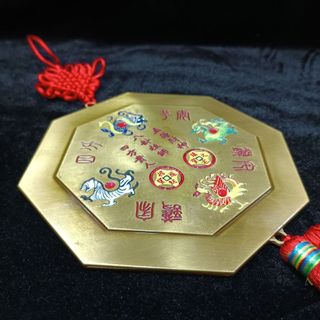 Gương Sơn Hải Trấn Phong Thủy 5cm,7cm,9cm,12cm, Trấn Trạch Ổn Định Trường Khí Trước Cửa  Giữ Lộc Bền Lâu Cho Chỗ Làm Ăn