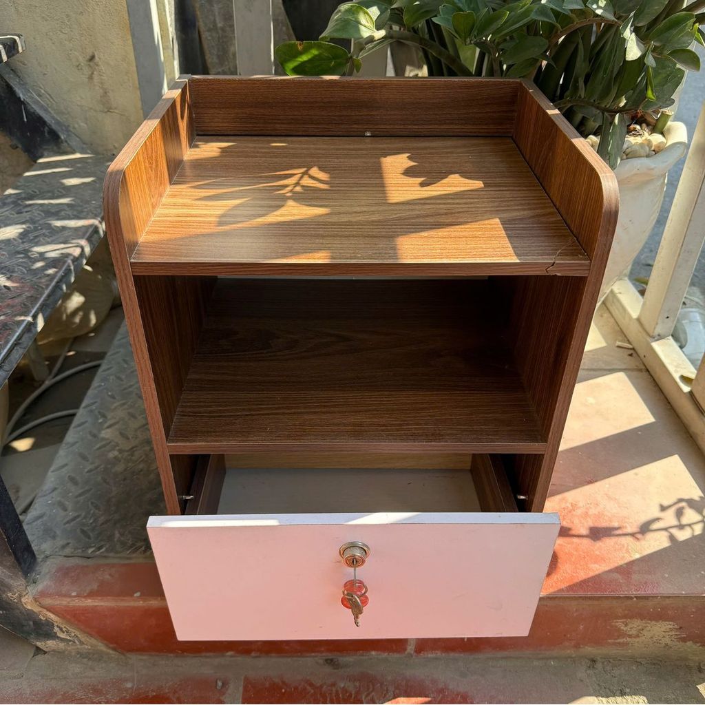 Tủ Tab Đầu Giường 1 Ngăn Khóa Size Lớn – Kệ Gỗ MDF Đa Năng Đựng Đồ Phòng Ngủ 36x46x30cm