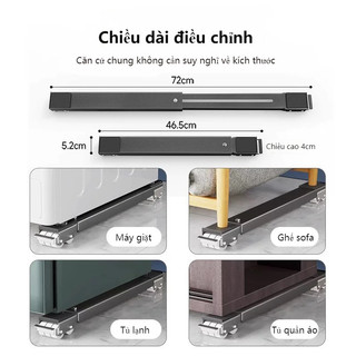 Dụng Cụ Đa Năng Gia Dụng, 2 Thanh Trượt Giá Đỡ Di Chuyển Đồ Nặng,Giá Đỡ Tủ Lạnh Máy Giặt