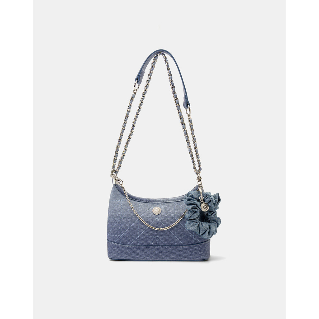 Túi Xách Nữ Thời Trang JUNO Cỡ Nhỏ Hobo Phối Cột Tóc Scrunchie TXN1011
