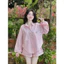Set bộ đồ Nữ cá tính năng động chất lụa kẻ sọc áo sơ mi dài tay bo chun cổ tay có túi mix quần đùi 2 lớp dày dặn