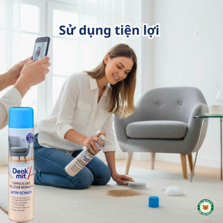 Chai Xịt Bọt Vệ Sinh Sofa Thảm Denkmit Đức 600ml – Làm Sạch Sâu, Khử Mùi, Không Cần Giặt Nước