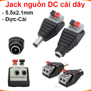 [Ưu đãi] Jack DC nối nguồn loại cài dây 5.5x2.1mm 10A