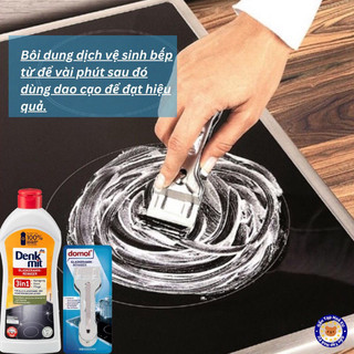 Dung Dịch Lau Bếp Kính Denkmit Đức 300ml – Tẩy Cặn Cháy, Dầu Mỡ, Bóng Sáng Bếp Từ & Hồng Ngoại