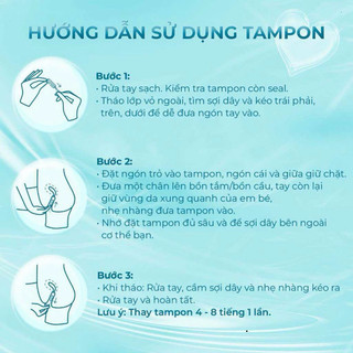 Băng vệ sinh Tampon Facelle đầy đủ size hàng nhập khẩu Đức thấm hút tốt, đi bơi được