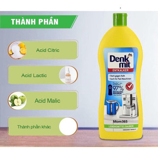 Dung Dịch Tẩy Cặn Vôi Sinh Học Denkmit 250ml Đức Cho Ấm Siêu Tốc Máy Pha Cà Phê