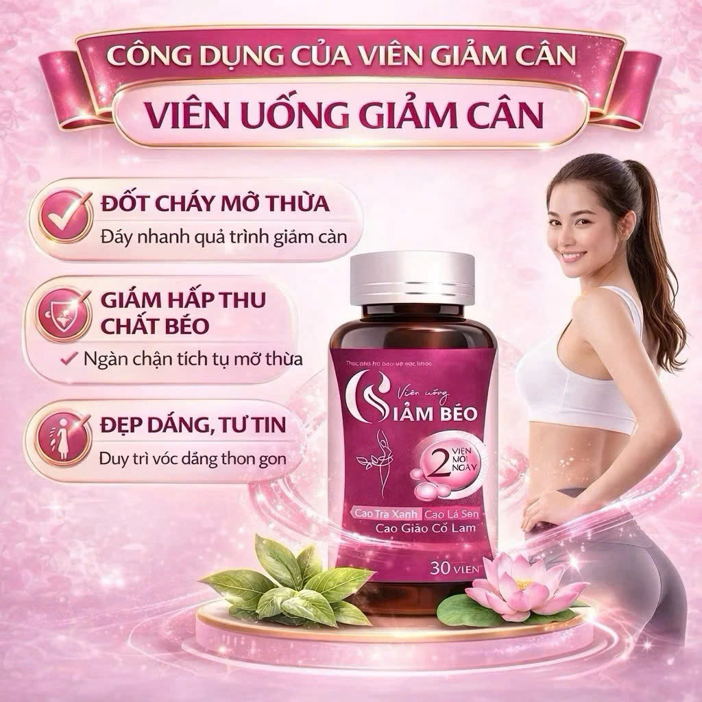 ✅ [Chính Hãng] Viên uống giảm cân Sline Mẫu Mới Hộp 30 Viên ✅ Viên uống giảm béo Body Sline đốt mỡ thừa nhanh Slim Body