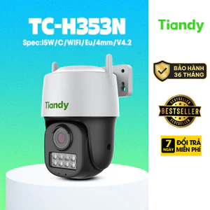 Camera IP WIFI 5MP Tiandy TC-H353N quay quét, đàm thoại 2 chiều Chính hãng