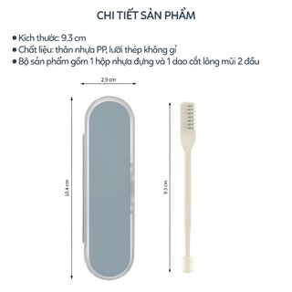 DAO CẮT LÔNG MŨI XOAY 360° | COMBO 2 HỘP 6 CÂY | DỤNG CỤ TỈA MŨI GIA ĐÌNH AN TOÀN TIỆN LỢI KHÔNG ĐAU