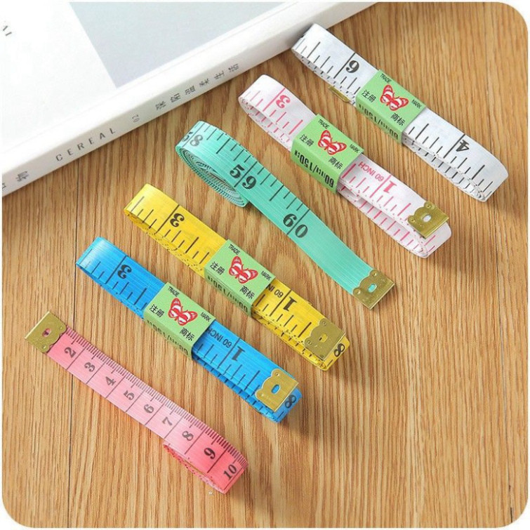 Thước dây 1,5m nhiều màu bền đẹp đo chiều cao, vòng eo - Thước dây mini bỏ túi tiện lợi