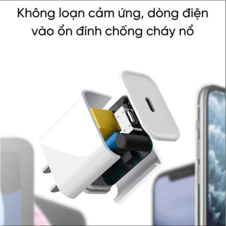 Cáp sạc nhanh 20w không nóng máy dây sạc bọc dù siêu nhanh dùng cho tất cả dòng máy từ 7 đến 14prm