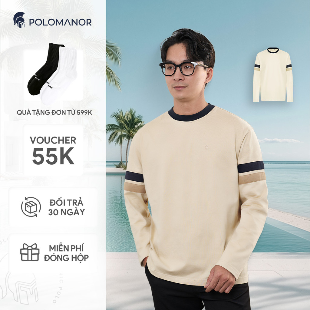 [DEAL ĐẠI LỄ] Áo thun nam tay dài cổ tròn cao cấp REGAL, BST HOLIDAY ...