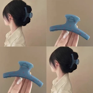 Kẹp Tóc Càng Cua Chấm Bi Phong Cách Hàn Quốc – Phụ Kiện Tóc Đáng Yêu Nhiều Màu Sắc dành cho Nữ, Thời Trang và Sành Điệu