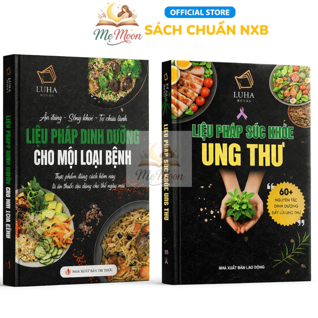Sách - Combo 2 Cuốn: Liệu Pháp Dinh Dưỡng Cho Mọi Loại Bệnh + Liệu Pháp Sức Khỏe Ung Thư