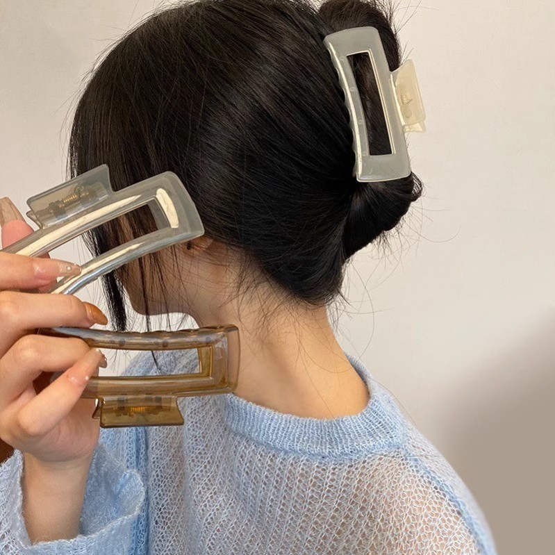 Kẹp Tóc Càng Cua Hình Chữ Nhật Phong Cách Hàn Quốc – Phụ Kiện Tóc Nữ Đầy Phong Cách