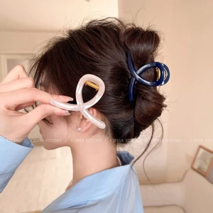 Kẹp Tóc Càng Cua Nhỏ Nhựa Acrylic Đa Sắc Bền Đẹp Phong Cách Hàn Quốc
