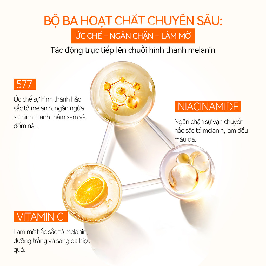LANBENA Serum  Vitamin C Niacinamide (15ml30ml) -Dưỡng Sáng Mờ Thâm Sạm Trẻ Hóa Da Dưỡng Ẩm, Đều Màu Da